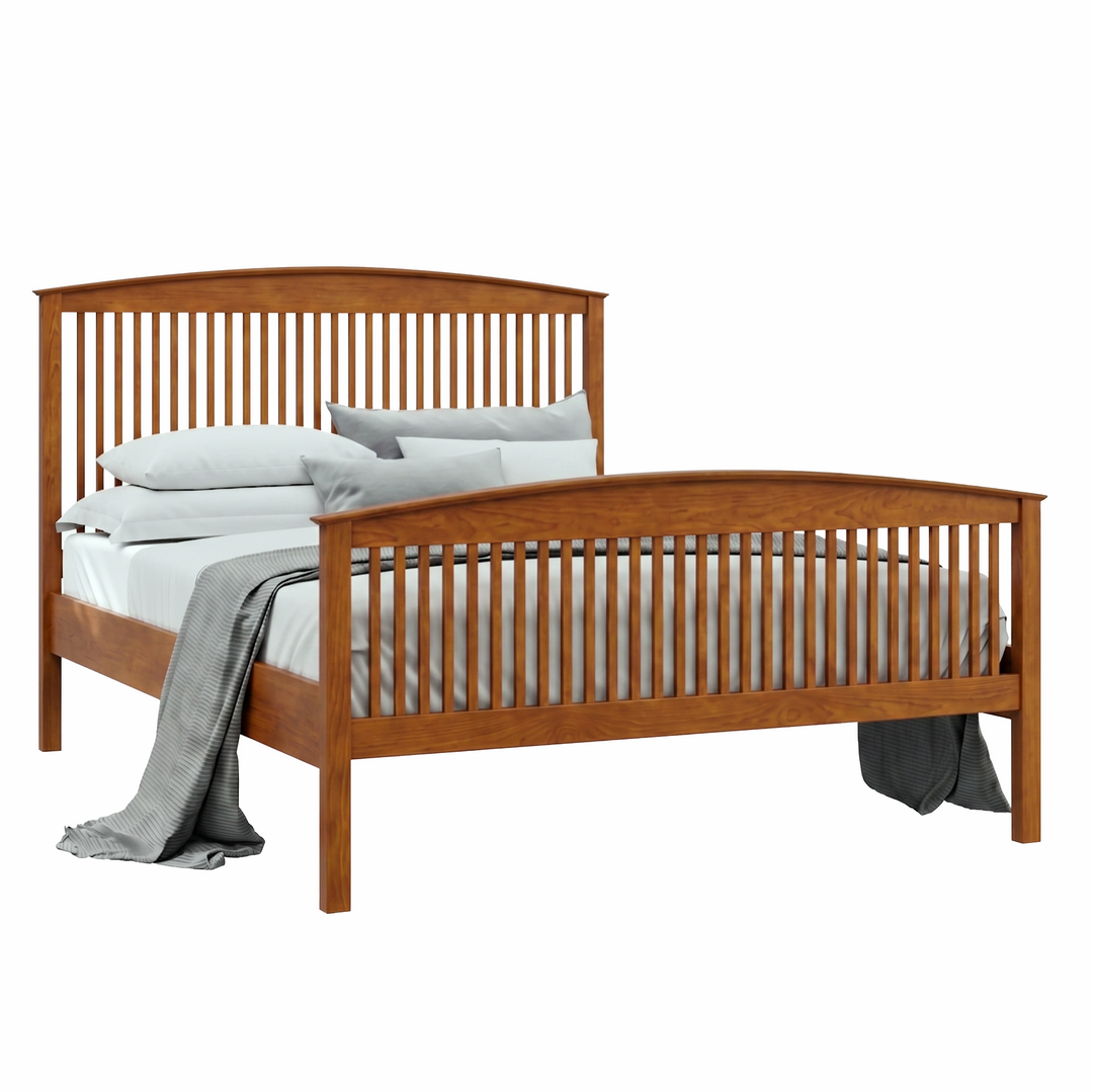 1914-HF - Addison Spindle Bed High Footboard