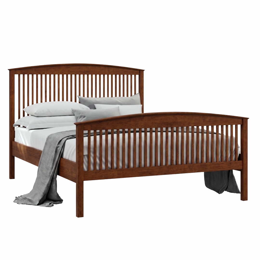 1914-HF - Addison Spindle Bed High Footboard