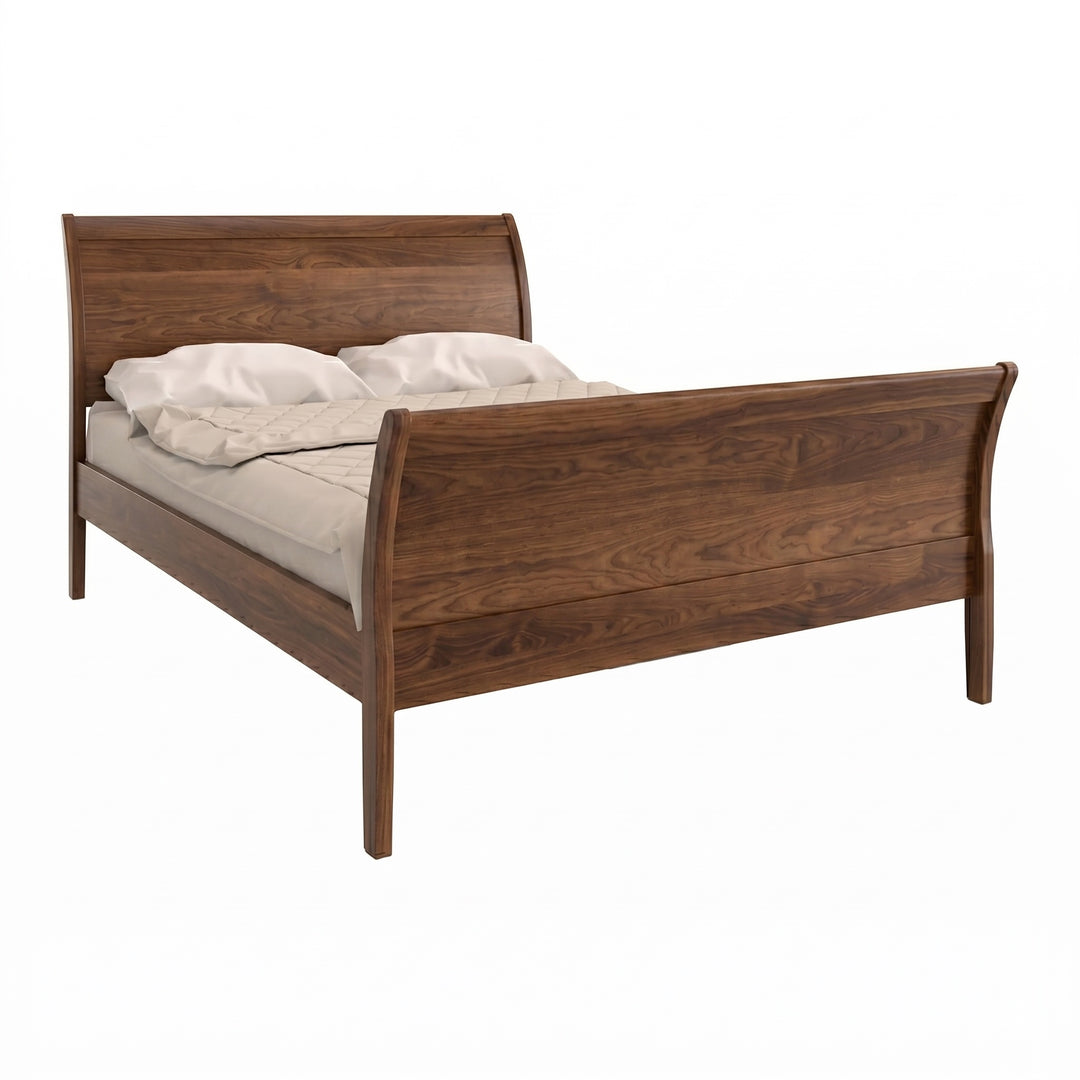 AB14-HF - Cascade Sleigh Bed High Footboard