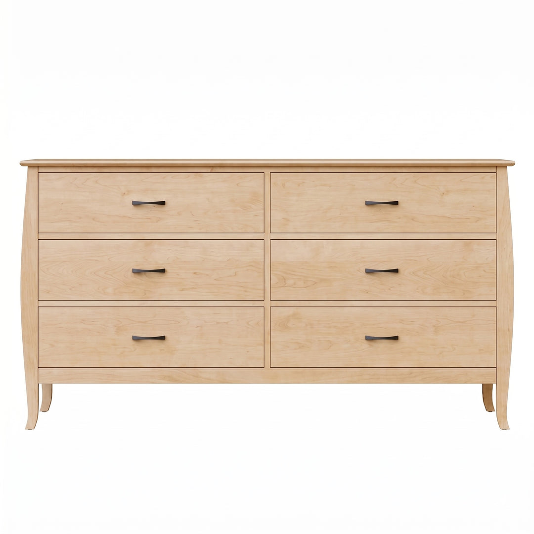 JA02 - Cascade Six Drawer Double Dresser