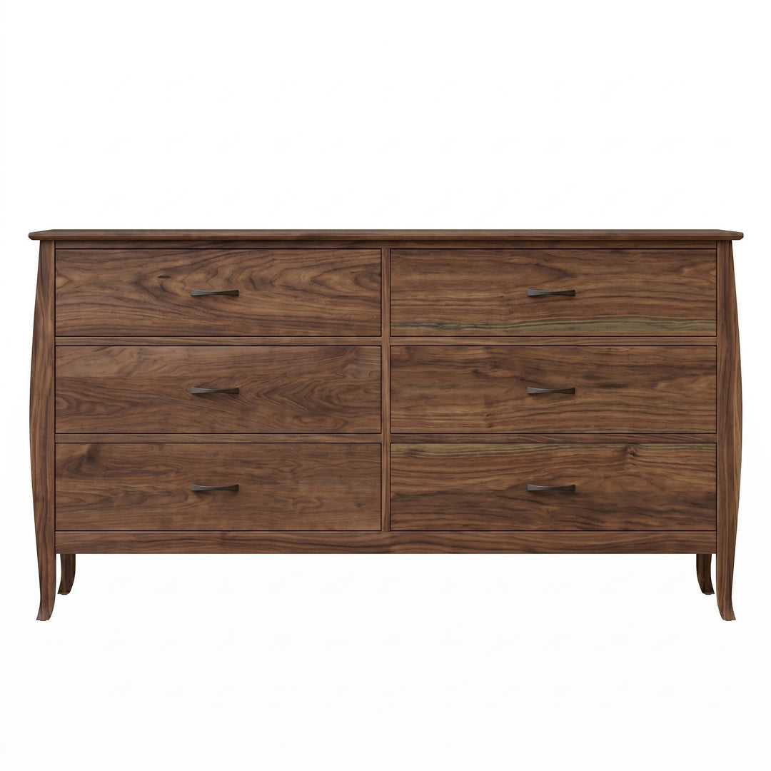 JA02 - Cascade Six Drawer Double Dresser