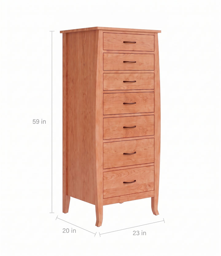 JA07 - Cascade Seven Drawer Lingerie Chest