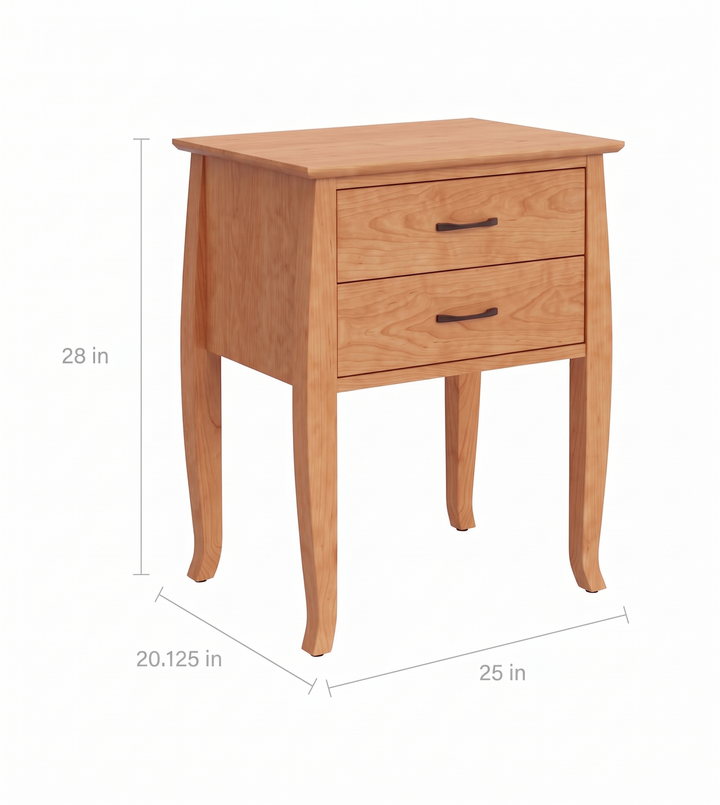 JA10-2 - Cascade Two Drawer Nightstand