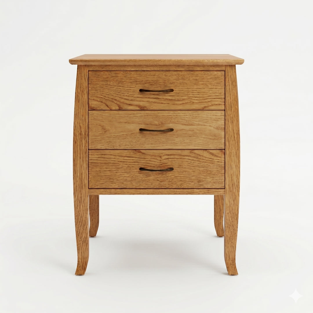 JA10-3 - Cascade Three Drawer Nightstand