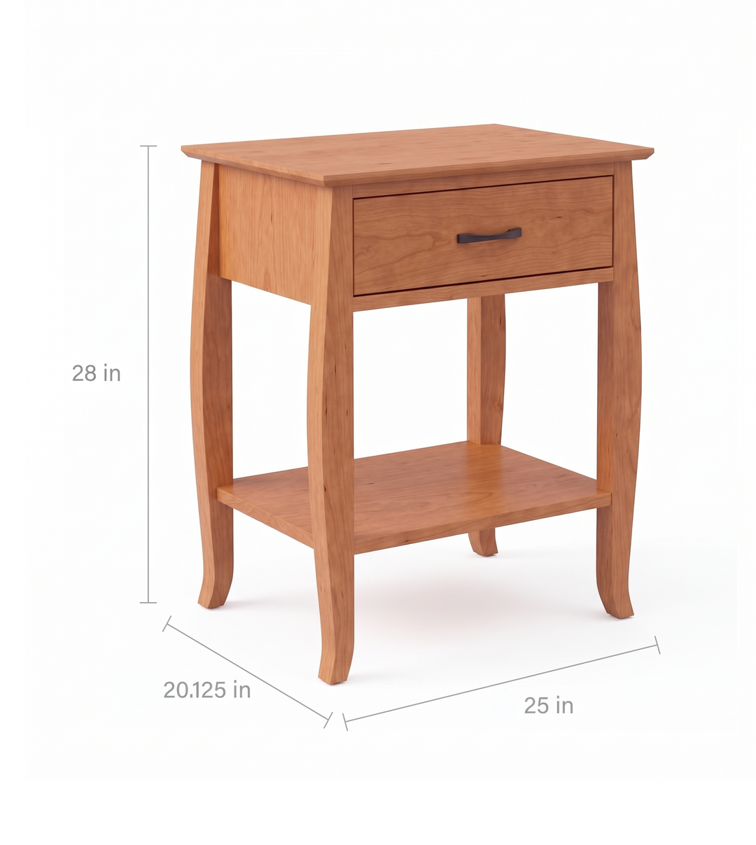JA10-1 - Cascade One Drawer Nightstand