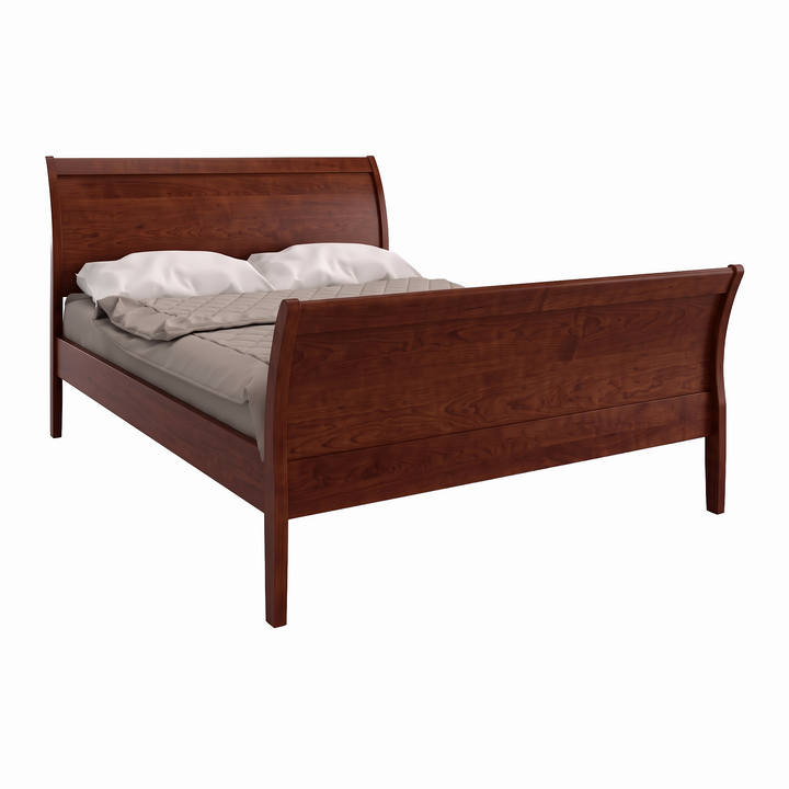 AB14-HF - Cascade Sleigh Bed High Footboard
