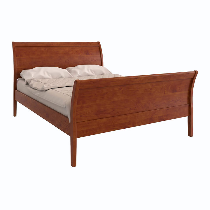 AB14-HF - Cascade Sleigh Bed High Footboard