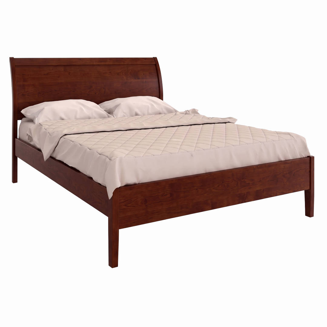 AB14-LF - Cascade Sleigh Bed Low Footboard