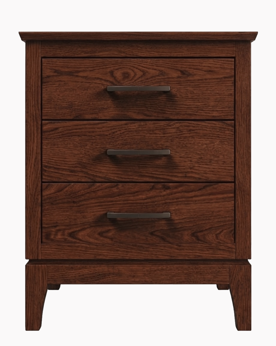 NW10-3 - Norwich Three Drawer Nightstand