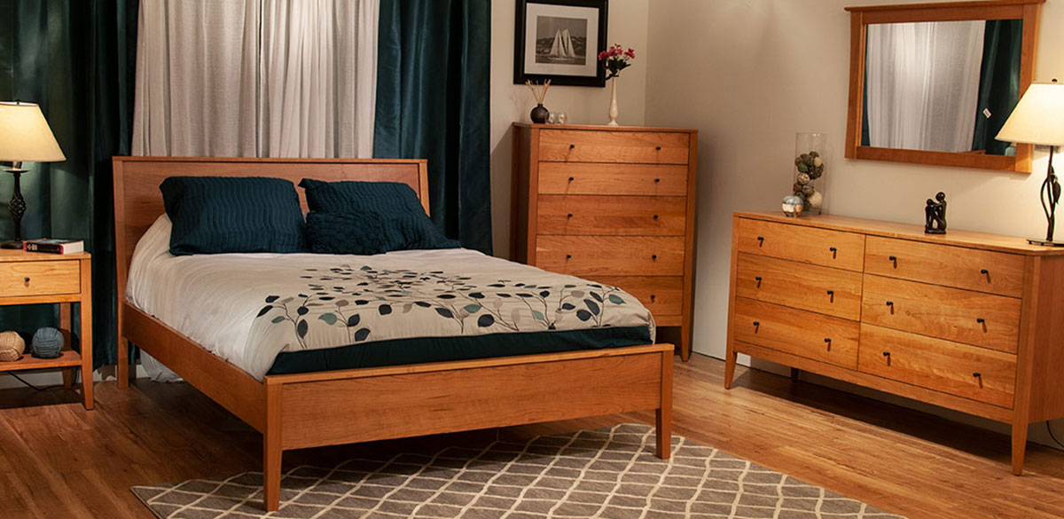 Solid Wood Furniture Bedroom, Solid Cherry Shaker Dresser